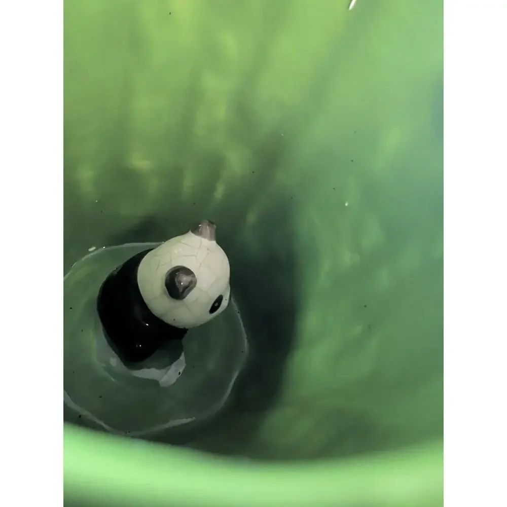Pier 1 Bamboo Surprise Panda Coffee Tea Mug Cup